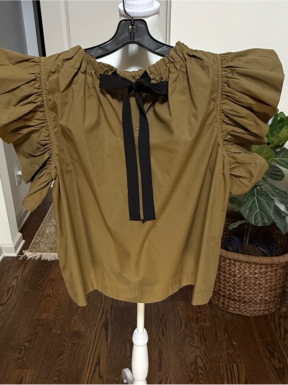 Ulla Johnson Flutter Sleeve Blouse - Picture 3 of 4